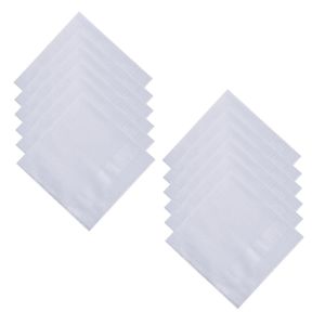 FECIA 12Pcs/Set 40x40cm Pocket Handkerchief Soft Sweat Absorbent Pocket Plaid Square Towel Fathers Day Gift Washable Mens Cotton Handkerchiefs All-Season