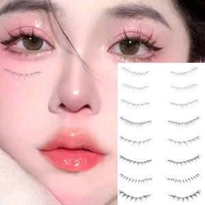 Y2K2 4/8 Pair 3D รอยสักขนตาปลอม ใต้ตา กันน้ำกันน้ำได้ ขนตาปลอม ธรรมชาติตามธรรมชาติ ติดทนนาน สติ๊กเกอร์ติดขนตา อุปกรณ์เสริมความงาม