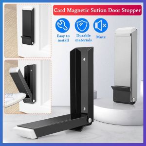 Stainless Door Stoppers Pedal Kick Down Door Stop Self Adhesive Door Holder No Drilling