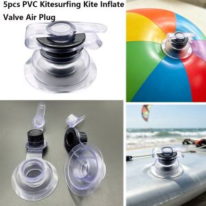 WILLUCK 5Pcs PVC Van bơm hơi diều lướt sóng Trong suốt Đường kính lỗ 22mm Nút van hình chữ U Phích cắm khí Dành cho lướt sóng trên biển