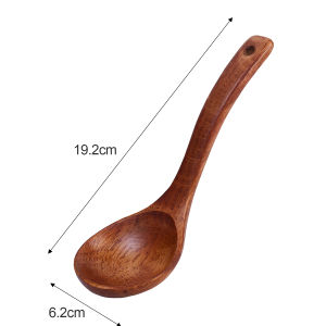 Wooden Soup Spoon Long Handle Rice Soup Spoon Teaspoon Kitchen Cutlery Accessories Kitchen Gadgets