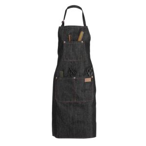 Fashion Solid Denim Apron Men and Women Kitchen Restaurant Bar Barber Garden Cafe Artist Uniform