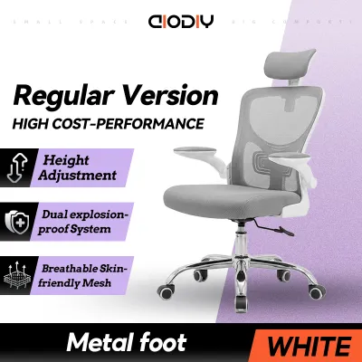 AIODIY Ergonomic Gaming Chair Office Chair Heavy Duty Reclining with Adjustable Height Lumbar Support Steel Frame & Footrest