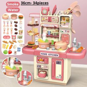 【Ready Stock】36cm Cooking Toys Mainan Masak Kid Toys Big Kitchen Pretend Play Set Dapur Kid Hadiah Birthday