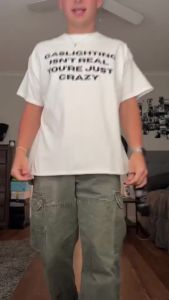 Fashion brand simple letter print T-shirt street mens tops all-match white mens and womens Tshirt