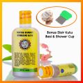 Obat Kutu dan Telurnya Ampuh - Minyak Rambut Pembasmi Kutu Ramuan Herbal / Obat Kutu Rambut Aman Bonus Serit dan Shower Cup - Sampo Anti Ketombe Kutu -  Peditox Peditok. 