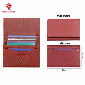 Ví đựng card cao cấp thương hiệu Longdo Leather - C03