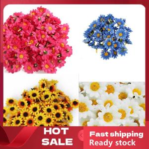 🚚【Local Express Delivery】🚚 100Pcs Artificial Gerbera Daisy Silk Flowers Heads For DIY Wedding Party