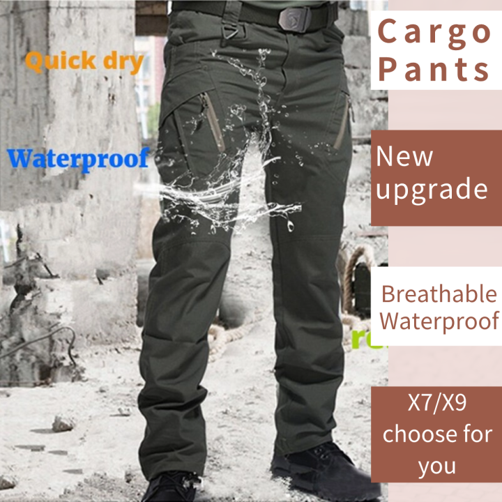 Plus Size IX7 Tactical Pants Men Military Trousers Outdoor Trekking Camping  Hiking Techwear Waterproof Windproof Cargo Pants