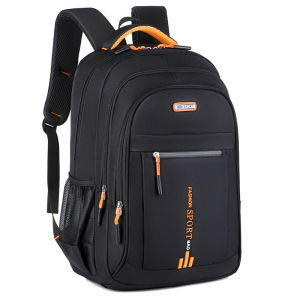 Fashionable versatile mens casual simple backpack - durable and waterproof Oxford fabric double-shoulder bag 旅行双肩背包
