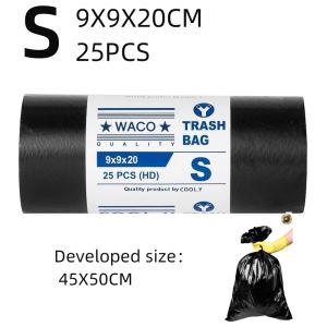 INXX Garbage Plastic Bag Trash Bag Superb Binbag - Small Medium Large XL XXL (Black)