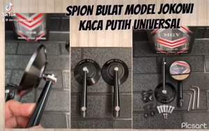 Spion Jokowi Model Rizoma Bulat Full CNC Nmax Aerox Pcx Xmax Lexi Vixion R15 R25 Beat DLL