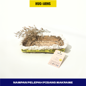 HUGeARNS - Nampan Anyaman Pelepah Pisang / Tray / Wadah Saji / Tray Nampan Anyaman Pelepah Pisang Tempat Penyimpanan Pelepah Pisang Storage Multifungsi / Nampan Pelepah Pisang / Tray / Nampan/ Baki Anyaman Pelepah Pisang / Nampan Kotak Anyaman