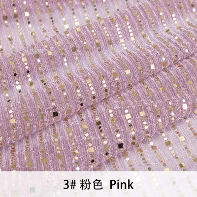 Sequin Fabric Material Sari Crepe Mesh Lace Glitter Fabrics For Party Dress Fashion Designer Cloth Christmas Decoration 45x150cm/Piece S32