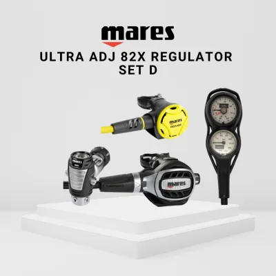 MARES Ultra Adj 82x Regulator Balanced Regulator Swivel First Stage Rover Octopus for Scuba Diving Seanergy Scuba