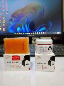 ( PROMO ) Paket Kojie San Skin Lightening Isi 2 / Face Cream 30gr / Kojic Acid With HydroMoist 65gr / Kojic Acid 65gr 100% Original BPOM