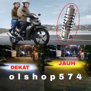 Lampu Led Depan Supra X 125 FI Combo 2 Warna Putih Kuning arus AC DC