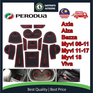 Autozone Slot Mat Perodua Full Set Axia Alza Bezza Myvi Viva Lagi best Icon Ezi
