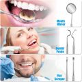 VINEY 7/8Pcs Thép không gỉ Bộ chăm sóc răng có hộp lưu trữ Chống gỉ Dụng cụ vệ sinh răng miệng Hộ gia đình Chuyên nghiệp Dụng cụ cạo lưỡi Bệnh viện thú y. 