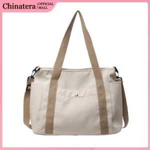 Women Canvas Crossbody Tote Bag Large Capacity Shoulder Handbag for Work Travel and Daily Use in Stylish Design