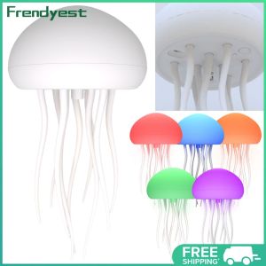 COD [Free Shipping] Jellyfish Pendant Night Light with Voice Control and Type-C Charging Cute Bedside Lamp for Bedroom Decor