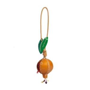 Đa Chức Năng Da Lựu Keychain Thanh Lịch Lựu Phụ kiện treo trang trí Cho nội thất xe hơi Hoặc túi trang trí