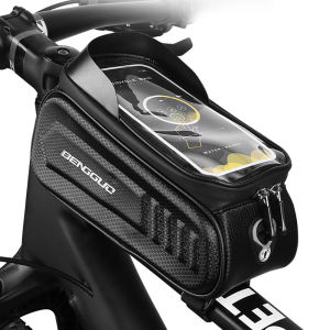 【Local Delivery】 Bicycle Bag Front Tube Bag Touch Screen Frame Bag Waterproof Phone Case For 5.8 / 6 / 6.8 Inch Phone Cycling Bag Mountain Bike Accessories