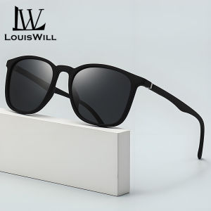 LouisWill Fashion Men Sunglasses Classic Sunglasses Elastic Paint Design UV400 Polarized Sunglasses Eyewear Ultra Light Elastic Leg Anti Glare Glasses Outdoor Sports Driving Sunglasses