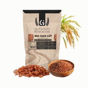 Bún gạo lứt / Nui gạo lứt GUfoods - Dai ngon Tiện lợi Healthy Eat clean Thực dưỡng Thuần chay (túi zip 400g)