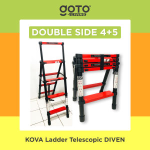 Kova Diven Tangga Lipat Aluminium Teleskopik Ladder Telescopic Double