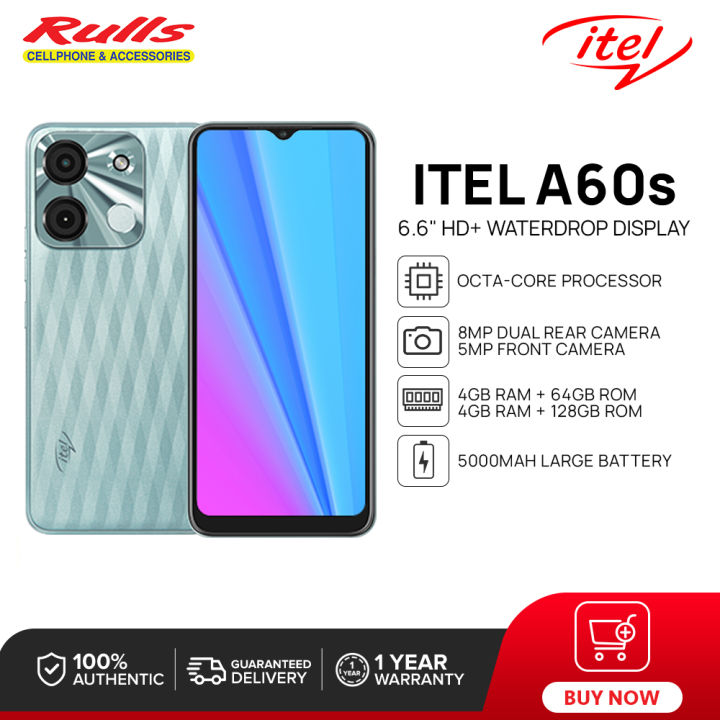 ITEL A60S Smartphone | 4GB RAM + 64GB/128GB ROM | Octa-core Processor ...