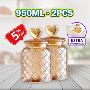 BestGila MALAYSIA 650/950/1350mL Nordic Style Airtight Glass Jar Biscuit Snacks Cookies Food Storage Box Container Jar Balang Kaca Kuih Raya 密封罐 食品收纳盒