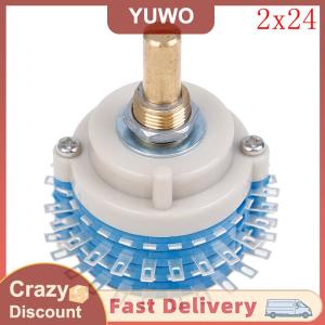 YUWO 2Pole 24step 2x24 rotary switch attenuator volume control DIY pot potentiometer