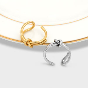 Kemstone Stainless Steel Gold Silver Plated Adjustable Ring Jewelry Gifts For Women