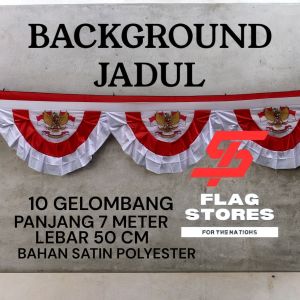 BENDERA / FLAG STORES / UMBUL UMBUL BEKRON MODEL ANTIK / bendera background garuda 10 gelombang