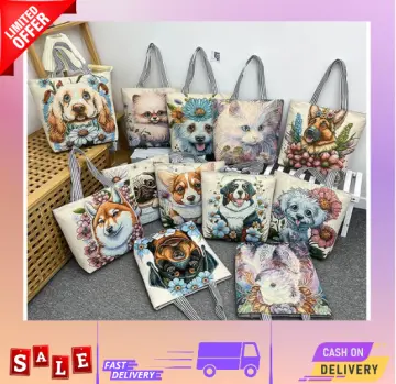 Shop Tote Bag Dog Design online Lazada .ph