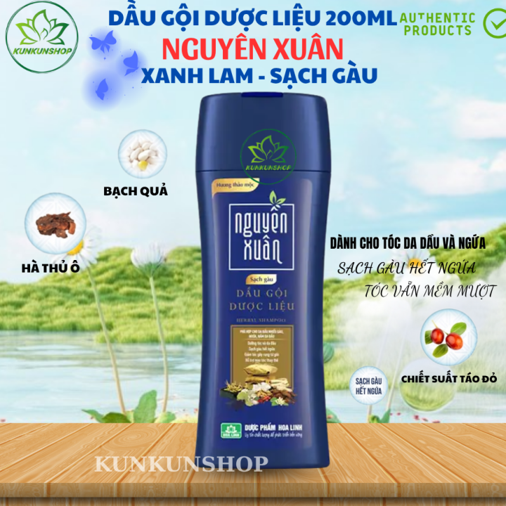 [HCM]Dầu gội Dược liệu Nguyên Xuân Sạch gàu 200ml | Lazada.vn