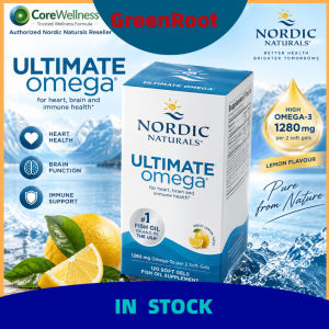 in stock Nordic Naturals Ultimate Omega 1280mg Omega-3 120 Soft Gels EPA DHA Lemon Flavour Heart Brain & Immune Support