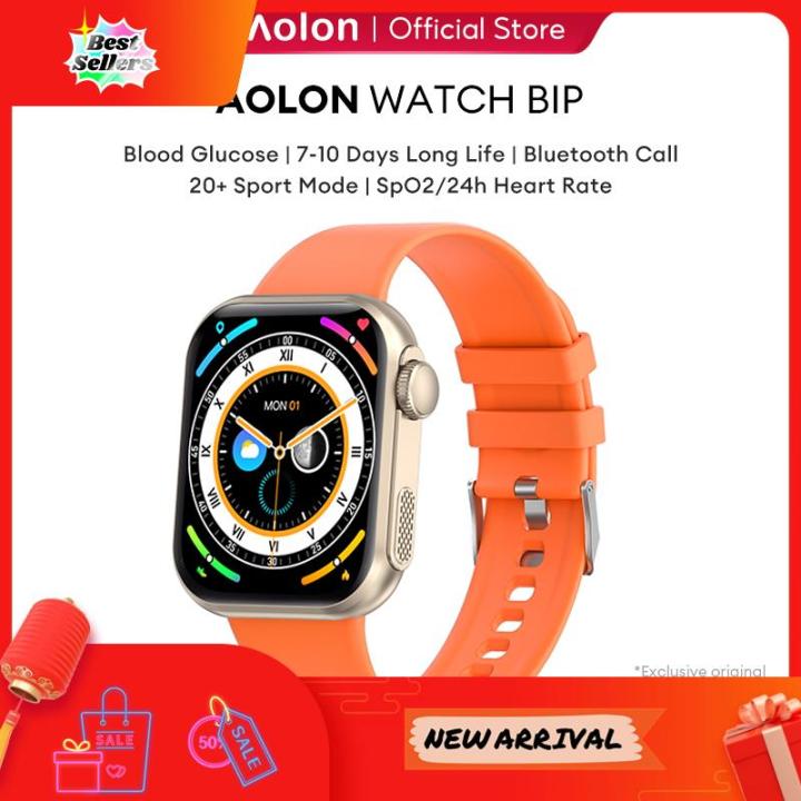 ⭐ ⭐READY STOCK⭐ ⭐ Aolon BIP Smart Watch HRV  Blood Glucose 24H Health Monitoring Fitness Tracker Bluetooth Call SmartWatch for Women Men