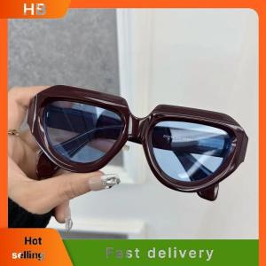 HB Square Sunglasses For Women Men Vintage Round Frame Classic Brand UV Blocking Retro Style For Shopping Travel