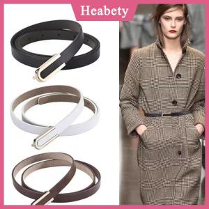 Heabety  Phụ Nữ Thắt Lưng Thắt Lưng Tối Giản Pin Khóa PU Da Vành Đai Mỏng Nữ Dây Thắt Lưng Cho Quần Jean Dresses Quần