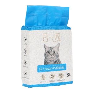 【Clarence-LZ】พร้อมส่ง 8Lครอกแมว ทรายแมวเต้าหู้ออร์แกนิก 100% จับเป็นก้อนอย่างรวดเร็ว ทรายเต้าหู้ Tofu cat litter มีให้เลือก 3กลิ่น