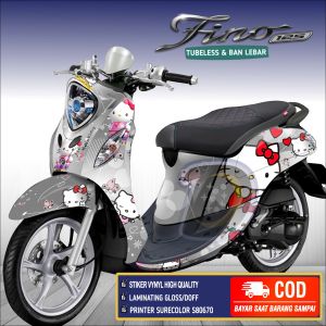 COD / Bayar ditempat Decal Fino 125 Full Body Striping Yamaha Fino 125 Stiker Fino 125 Hello Kitty