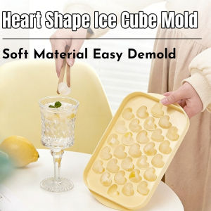 29 Grids Heart Shape Ice Cube Mold Soft Material Easy Demold Multifunctional Ice Cube Chocolate Mold