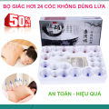 Bộ Giác Hơi Cao Cấp 24 ống Không Dùng Lửa - Bộ Giác Hơi Bằng Thủy Tinh Cũng Không Tốt Bằng - Giúp Loại Bỏ Độc Tố Trong Cơ Thể, Kích Thích Tuần Hoàn Máu , Giảm đau nhức cơ thể nhanh chóng. 