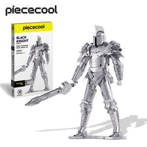 Piececool 3D Metal Puzzles DIY  Model Kits Building Blocks Black Knight 3D Figure Model kit Brain Teaser Puzzle Fidget Toys Hobbies for Kids New Year Birthday Gifts