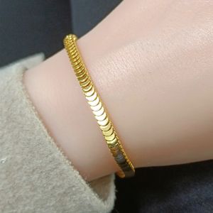 good 999 Fashion temperament 18K Gold Titanium steel Mantianxing Square  Bracelet B3086
