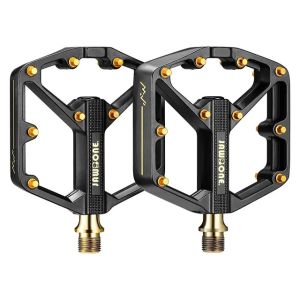 RPANTAHI Bike Pedals MTB/BMX  Gold Adjustable Ultra Light 3 Bearings Aluminum Alloy Pedal Bike Professional Pedals