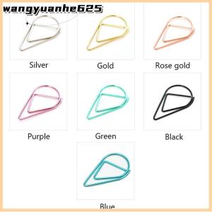 [WYH Store] COD 50 Pieces Metal Drop Shape Paper Clips Kawaii Cute Bookmark Clip Stationery