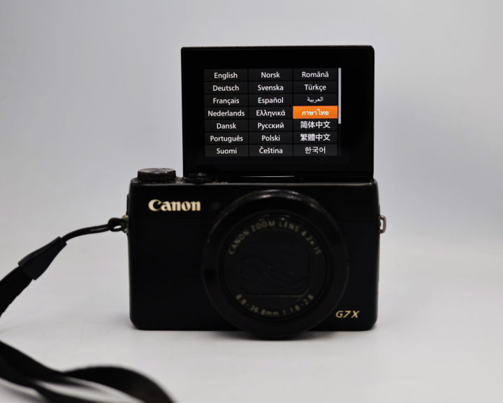 Canon PowerShot G7X G7 X สเปคโปร ระดับพรีเมียม Hi-end ไม่ธรรมดา ภาพนิ่ง 20.2MP ถ่ายวีดีโอดีเยี่ยมราบรื่น Full HD 1080/60p video, เลนส์คุณภาพสูงรูรับแสงกว้างสุดๆ  4.2X zoom optical เทียบเท่า 24-100mm f/1.8-2.8 พร้อมเทคโนโลยีไร้สายล้ำยุค WiFi NFC used